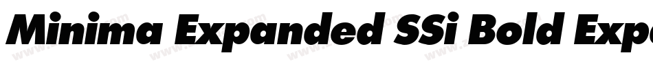 Minima Expanded SSi Bold Expanded字体转换